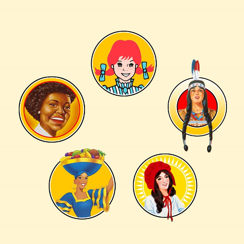 female food mascots